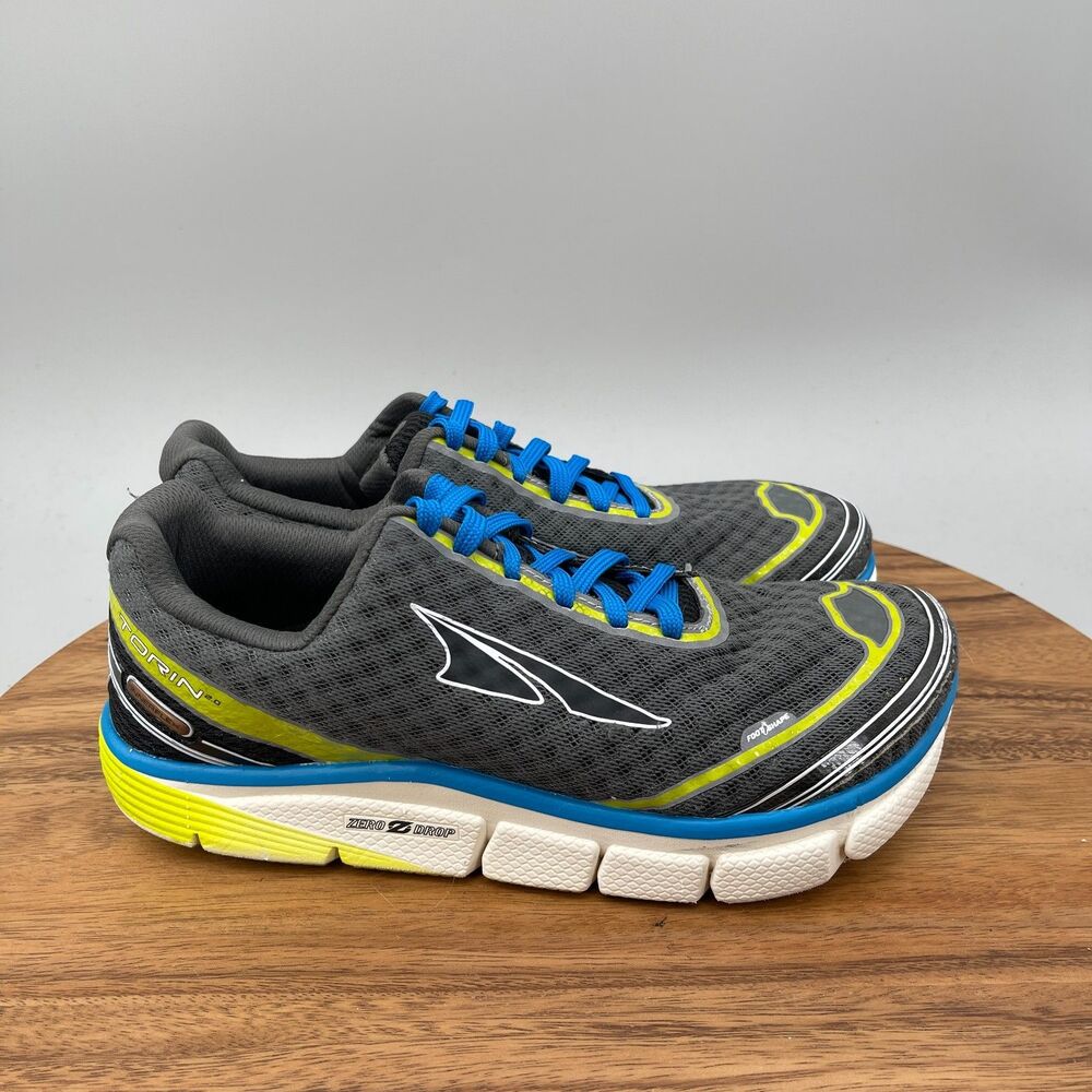 Altra Torin 2.0 Shoes Mens Size 8.5 Gray White Blue Running Comfort Walking Gym